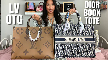Louis Vuitton On The Go GM Tote Bag v Dior Large Book Tote - Review & Comparison with Mod Shots!