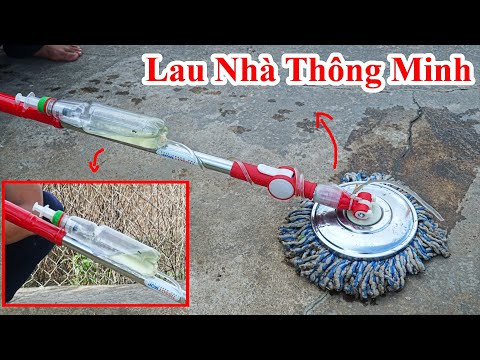 Video Cách Chế Cây Lau Nhà THÔNG MINH Đỡ Vất Vã Hơn / Chế... - youtube