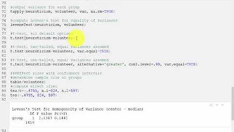 t-tests and power in R