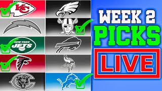 NFL Week 2 SCORE PREDICTIONS All Games… (LIVE)