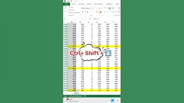 Excel Keyboard Shortcuts: Jump & Select Till Last Cell (Ctrl + ↓ & Ctrl + Shift + ↓)
