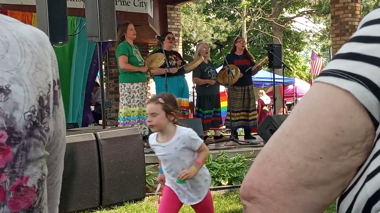 Oshkii Giizhik Singers at the East Central Minnesota Pride
