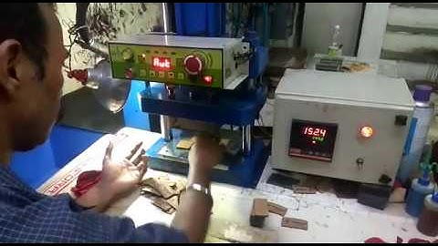 Leather Embossing Machine SemiAutomatic