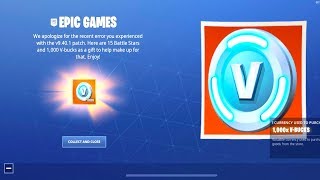 Fortnite is rewarding free vucks for mobile players who were affected!
today's video i talk about the vbuck rewards granted to ...