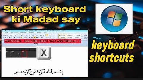 How to Write Bismillah in MS Word using Code | Writ ﷽ in MS Word | write Arabic word # Ms word code