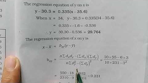 Regression equation y on x and x on y|assumed mean method|chapter 4|3 sem QT|BA ECO|Calicut Unvrsty|