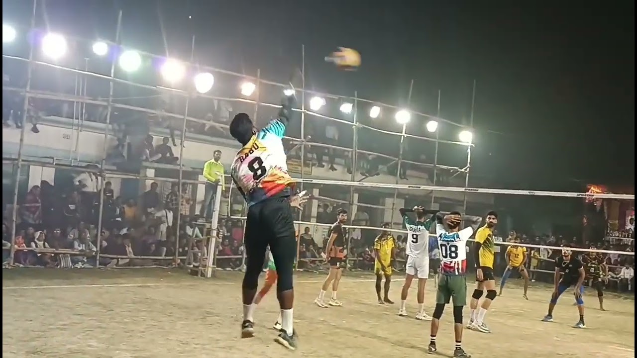 উড়িষ্যা ও হরিয়ানার মধ্যে একটা হাড্ডাহাড্ডি ম্যাচ#volleyball #viralvideo #