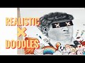 REALISTIC X DOODLES with Copic markers | Anish Draws