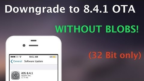 How to downgrade from iOS 9.3.5 to iOS 8.4.1 OTA on device without blobs! (32 Bit only)