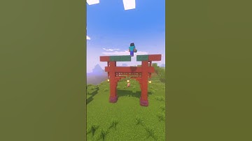 JAPANESE TORII GATE ⛩️🇯🇵 #minecraft #minecraftbuilding