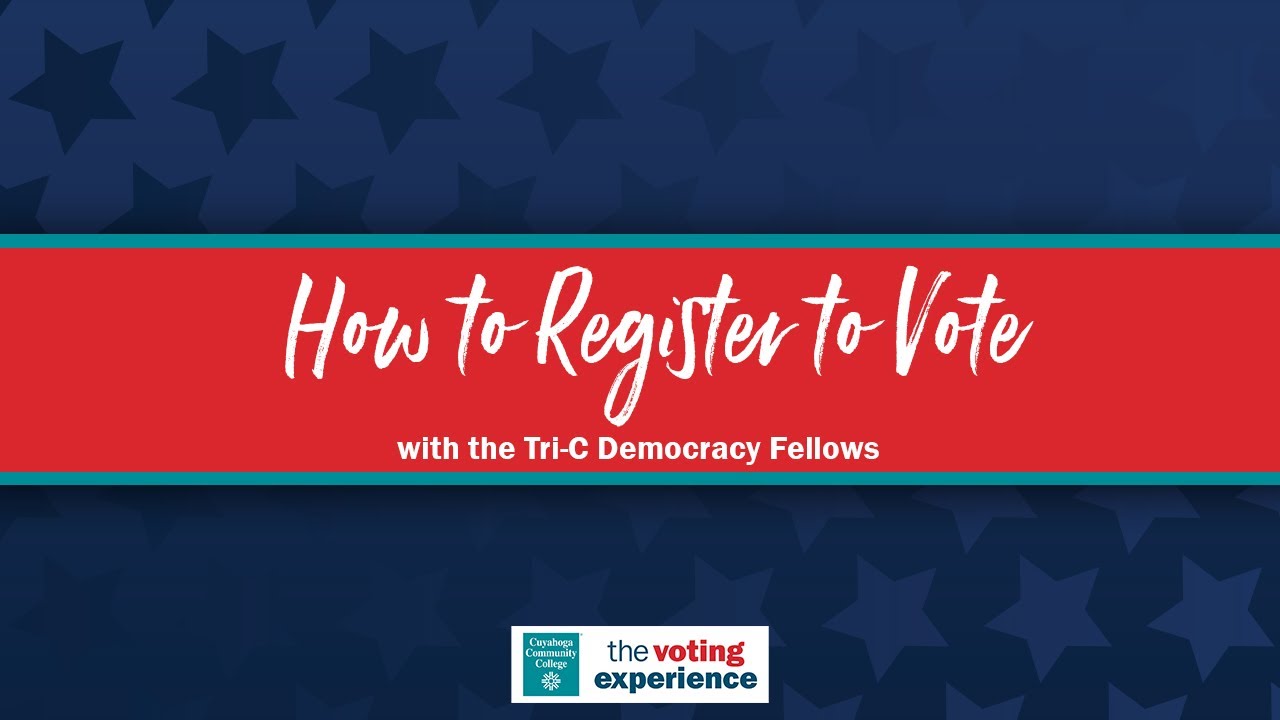 How to Register to Vote with the TriC Democracy Fellows