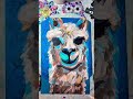 Drama Llama: Textured Love on Canvas #art #artshorts #shorts
