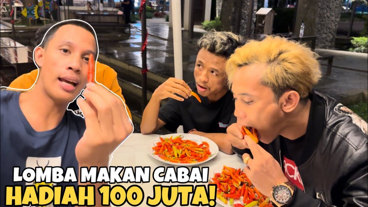 Rian Arifin Ikut Lomba Makan Cabai Bareng Anggun! Hadiah 100 Juta