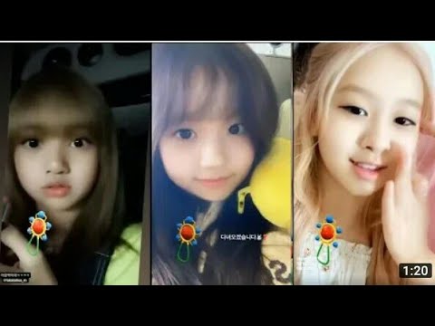 Blackpink's Rosé And Lisa Adorably React To Snapchat's Baby Filter.