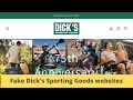 Fake dicks sporting goods websites scam explained