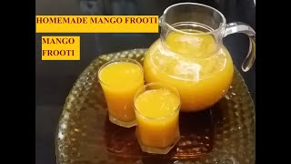 Mango frooti in 2 minutes | Homemade mango frooti | Summer drink Aam Ras