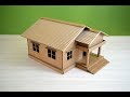 Make a beautiful house from cardboard  simple diy