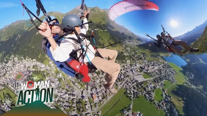 Crash landing on you Switzerland filming locations - Paragliding