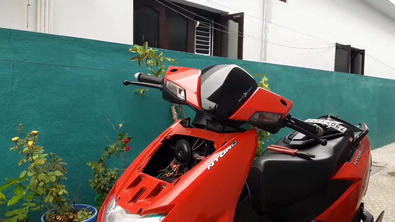 Hazard light switch in scooter Hazard light switch in TVS Ntorq