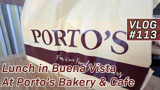 Having lunch at Porto's Bakery & Cafe in Buena Park, CA - Vlog 113