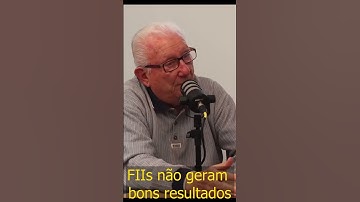 "FUNDOS IMOBILIARIOS NÃO GERAM BONS RESULTADOS" BARSI "A VACÂNCIA..."