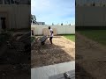 Lawn transformation day 5 #homeimprovement #backyardmakeover #firepit #diyprojects #lowespartner