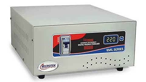 MICROTEK EML 3090 90V - 300V Voltage Automatic Stabilizer for Mainline, Grey