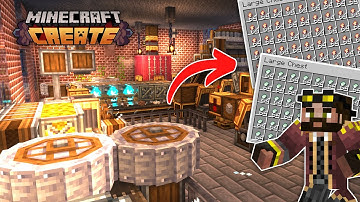 I built a ZINC FARM AND COPPER FARM in Minecraft Create Mod!