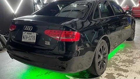 The First mod I put on my 2015 Audi A4 the underglow kit make it 10x better