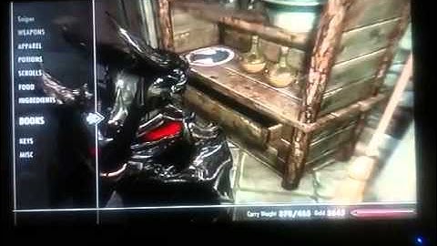 Skyrim - Oghma Infinium easier glitch no bookshelf required