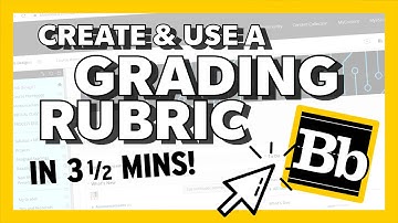 Add a Grading Rubric in Blackboard [2020]