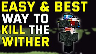 The Easiest Way To Kill THE WITHER Minecraft Bedrock 1.20.50