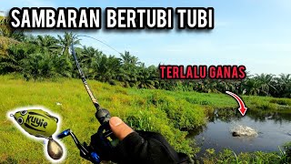 CASTING HARUAN | SAMBARAN TOP WATER BUAT GUGUR JANTUNG | SHIMANO SLX151HG | VLOG480