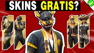 ✅Como CONSEGUIR las SKINS DORADAS de los PASES ELITES VETERANOS en FREE FIRE✅¿SAKURA y HIP HOP ?🤔✅