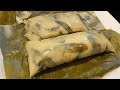 Tamales con chipilin y frijoles Paso a paso (tamales pizques)