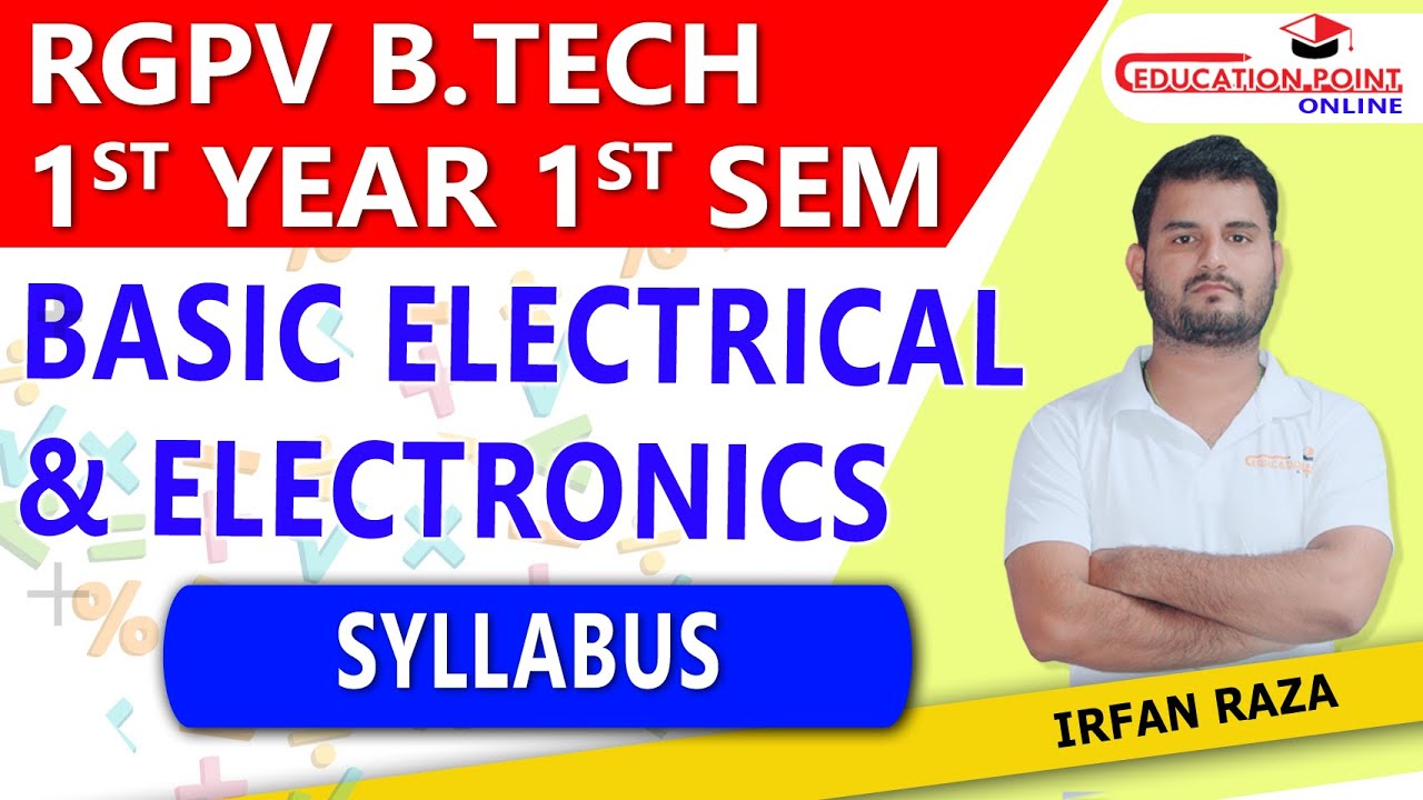 Syllabus | Basic Electrical and Electronics RGPV B.Tech 1st Year 1 Sem ...