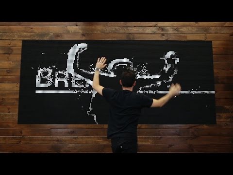 Flip Discs (Flipdots) Display at BREAKFAST Studio