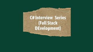 Full Stack Developer  .NET  Series | C# Interview | Indexes | Range |  String Interpolation