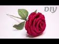 Бархатная роза из гофробумаги легко и просто / Peper flowers rose