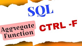 Aggregate Function in SQL || SQL Tutorial for beginners in Tamil || #sql #sqlbasic #sqlforbeginners