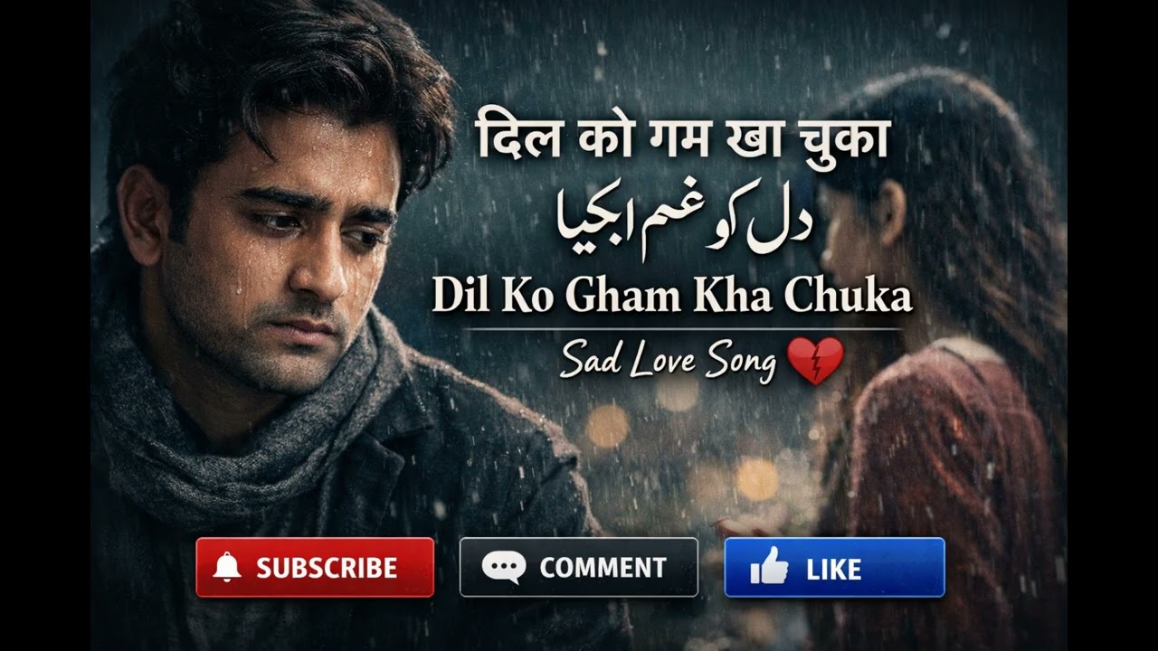 Tere Gham Mein Rehna Tha 💔 | Heart Touching Urdu Sad Song | Dil Ko Gham #SadSong #UrduMusic