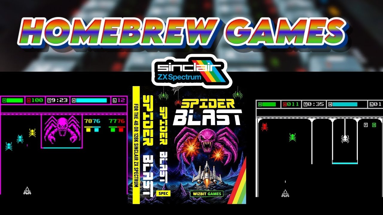 Spider Blast - New Zx Spectrum Game 2026 - YouTube