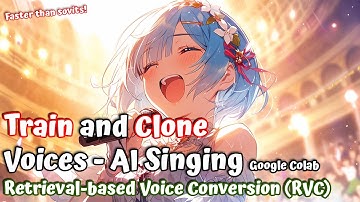 (COLAB PRO ONLY) AI Voice Cloning with RVC in GOOGLE COLAB - Guide and Setup