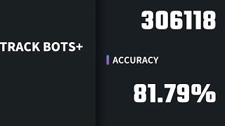 Aim Champ TRACK BOTS+ 1# World Record 306,118 81% accuracy screenshot 5