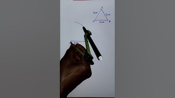 Equilateral Triangle using compass #shorts