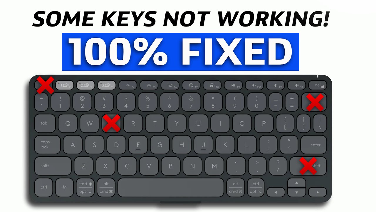 How to Fix Some Keys Not Working on Laptop Keyboard | Keyboard Not ...