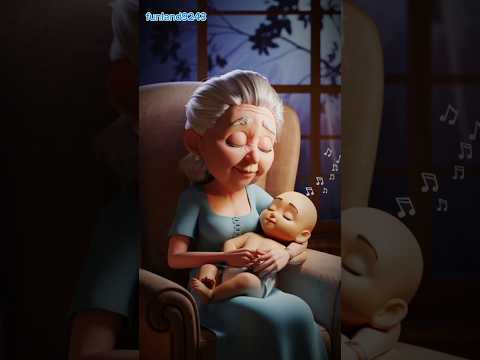 Grandmother was sitting on her old cot,😘#shortvideo#youtubeshorts#grandmother#cutebaby#friendsstory