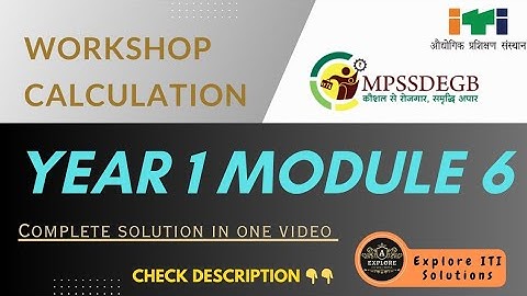 Workshop calculation year 1 module 6 / #exploreitisolutions #workshopcalculation