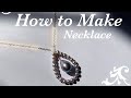 DIY Tutorial Jewelry | Gray Teardrop Pearl Necklace