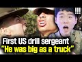 What surprised a Korean soldier when he met an US drill sergeant for the first time